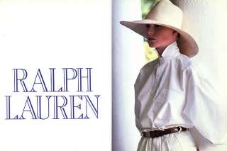 1985 Ralph Lauren tennis lifestyle 3 pg magazine ad  