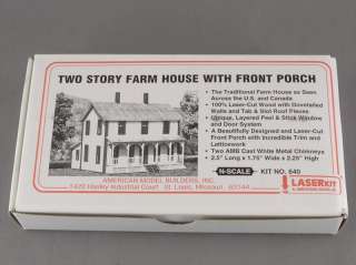   AMB AMERICAN MODEL LASER KIT 640 TWO STORY FARM HOUSE BUILDING  