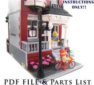 Lego Custom Modular Building House INSTRUCTIONS ONLY  
