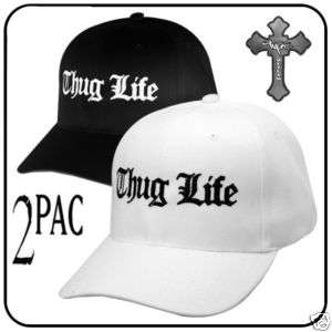 NEW THUG LIFE 2PAC TUPAC SHAKUR HAT 2 PAC BALL CAP 2 X  