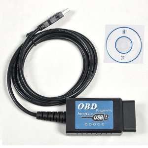  OBD2 Diagnostic Tool USB Interface OBDII Auto Scanner 