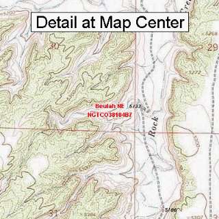   Topographic Quadrangle Map   Beulah NE, Colorado (Folded/Waterproof