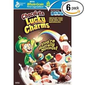 Lucky Charms Chocolate Cereal, 12 Ounce Boxes (Pack of 6)  