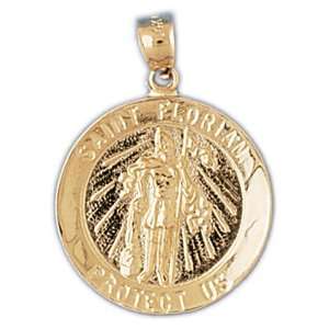  14kt Yellow Gold st  Florian Pendant Jewelry