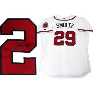   Smoltz Autographed / Signed Atlanta Braves Jersey Sports Collectibles