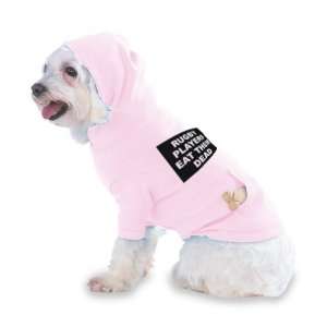   DEAD Hooded (Hoody) T Shirt with pocket for your Dog or Cat Medium Lt