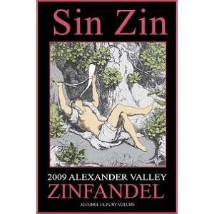  Alexander Valley Vineyards Zinfandel Sin Zin 2009 750ML 