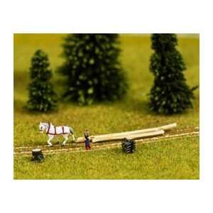    Noch 43390 Lumberjack At Work with Horse Woodpile Toys & Games