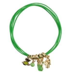  Golden Lucky Charms Bracelet   Green 