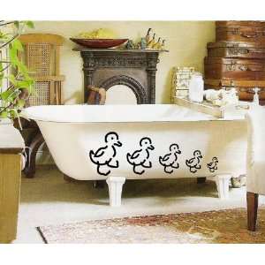  Ducks Tub Decals, Stickers, Wall Mural,words, quotes 