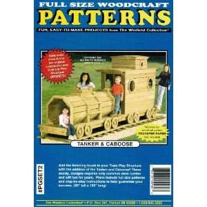   Tanker & Caboose Play Structure Woodworking Pattern