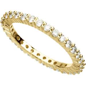 Moissanite Eternity Anniversary Band 7/8 Ct Size 5  