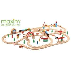  110 Pc. Wooden Train Set Toys & Games