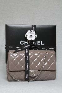   Patent Grey Clutch Flap Bag New 2011A Soho Chanel Store  