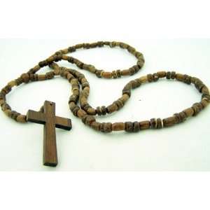  Religious Hip Wood Wooden Catholic Cross Necklace Jewelry
