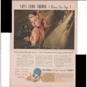  Woodbury Color Controlled Powder Lana Turner 1942 Beauty 