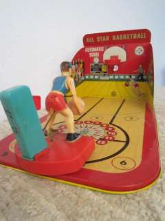 Vintage Basketball Tin All star Basketball Game Made By Mar Toys U 