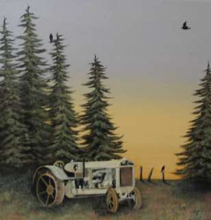 Original Painting by CES  Twin City ANTIQUE Vintage Tractor FARM 