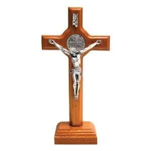  St. Benedict Crucifix with Wood Base   14