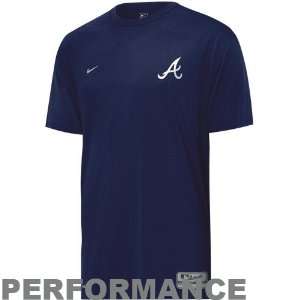  Nike Atlanta Braves Navy Blue Training Top Sports 