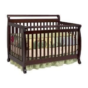 NEW DAVINCI EMILY 4 IN 1 CRIB WITH TODDLER RAIL, ESPRESSO  