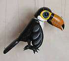 Toucan marionette bird puppet hand made in staffordshire england 
