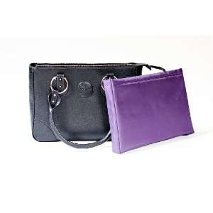  Lilac Georgetown Womens Laptop Bag, Black Leather, Purple 