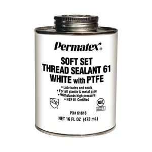   Permatex 16oz White W/ptfe Soft Set Thread Sealant