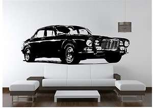 Jaguar XJ6 Classic Gangster Car Vinyl Wall Art Decal Sticker  