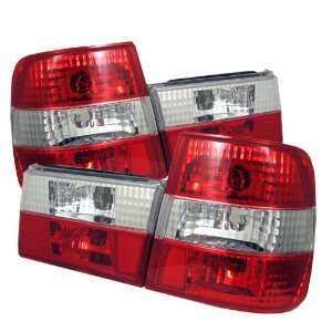 Spyder BMW E34 5 Series 88 95 Altezza Tail Lights   Red Clear