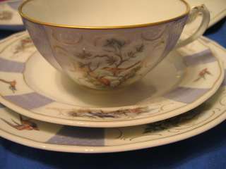 MOTTAHEDEH Birdsong Blue 5 peice setting NWT MINT  