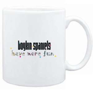  Mug White Boykin Spaniels have more fun Dogs Sports 