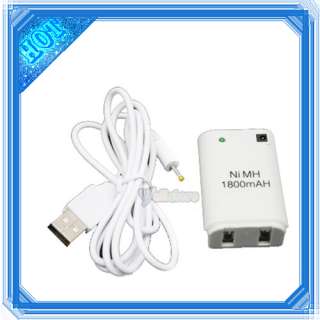 Controller Battery Pack+ Charger Cable For Xbox 360 US  
