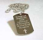 PSALM 234 VALLEY OF DEATH SPECIAL DOG TAG NECKLACE