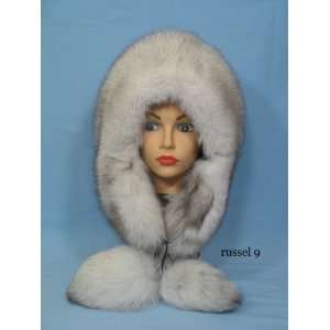 Arctic Fox Eskimo Pom Pom Style Winter Fur Hat