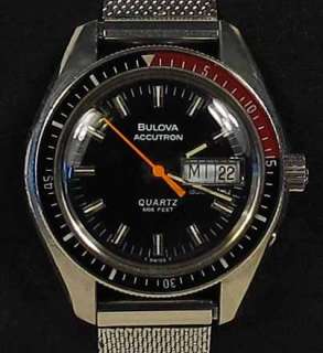 Bulova Accutron Deep Sea Diver Dive watch Dual Day wristwatch  