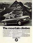 1970 BMW Original 8x11 Print ad, The Mountain Climber  