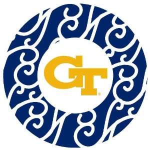  Georgia Tech Yellow Jackets Swirls Absorbent Coaster, Set 