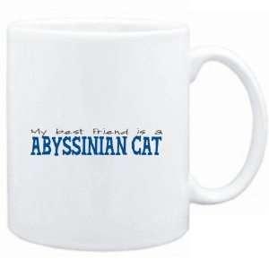   Mug White  My best friend is a Abyssinian  Cats