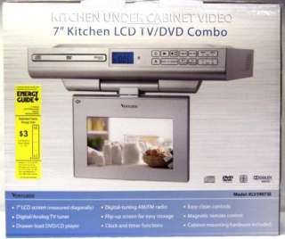 Venturer 7 Kitchen LCD TV/DVD Combo Under Cabinet Video Model 