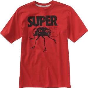  Nike Mens Super Fly Basketball T Shirt Red Sports 