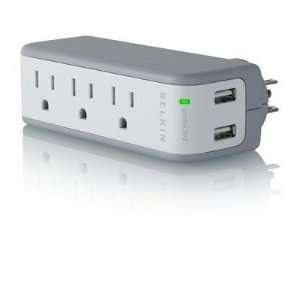    Exclusive 3Out/2USB Mini Surge/USB Charg By Belkin Electronics