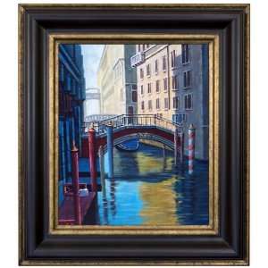 Artmasters Collection KM89614 83A Venice Life I Framed Oil Painting