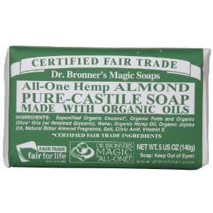  Dr. Bronners Magic Soaps All One Hemp Almond Pure Castile 