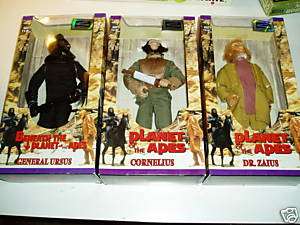 PLANET OF THE APES ACTION FIGURES HASBRO 1998 LOT OF 3  