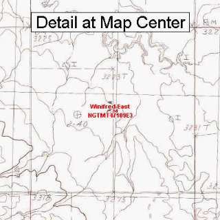   Map   Winifred East, Montana (Folded/Waterproof)