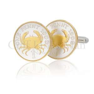  Guernsey Penny Crab Cufflinks GCL 161CF Jewelry