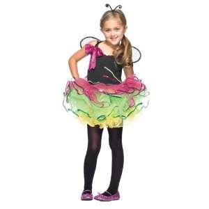 Girls Costume, 3pc. Rainbow Bug, Includes Sequin Trimmed Layered Tutu 