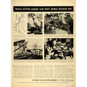  1945 Ad Electric Light & Power 1944 Great Atlantic Hurricane 