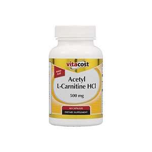  Vitacost Acetyl L Carnitine HCl    500 mg   60 Capsules 